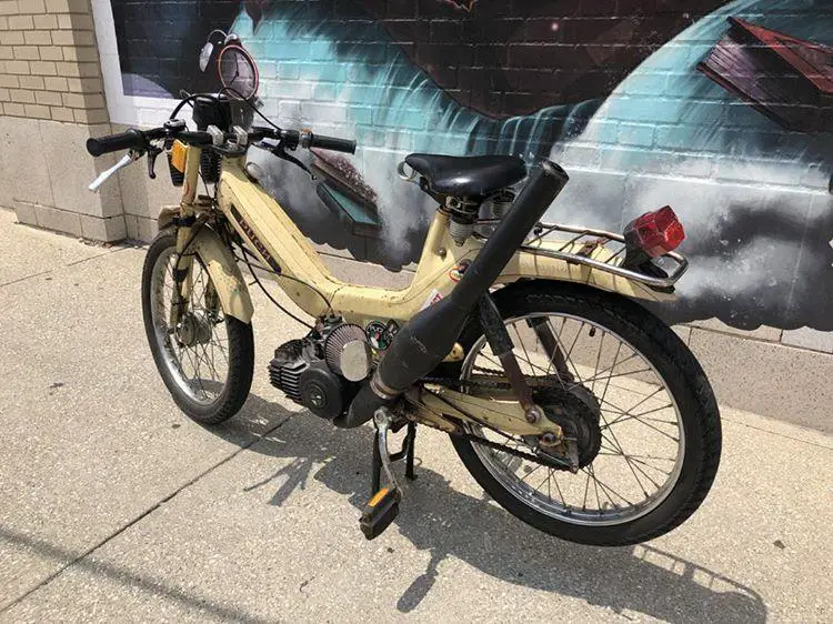 Vintage moped