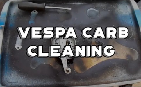 Vespa moped carburetor cleaning