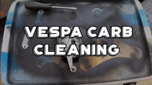 Vespa moped carburetor cleaning