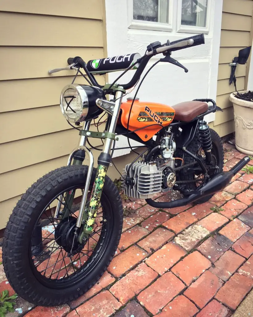 Camo Puch Magnum X vintage moped